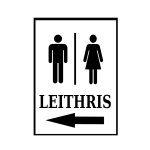 Irish toilets sign left.